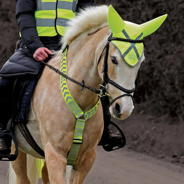 Buy the Equetech Yellow Hi-Vis Vision Breastplate | Online for Equine