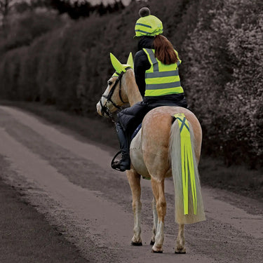 Buy the Equetech Yellow Hi-Vis Vision Tail Tassels | Online for Equine