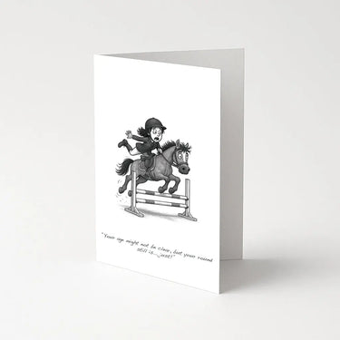 Equetech 'Clear Round' Greetings Card| Online For Equine