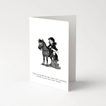 Equetech 'Mounting Block' Greetings Card| Online For Equine