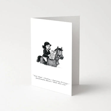 Equetech 'Test Sheet' Greetings Card| Online For Equine