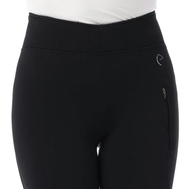 Buy Equi-Theme Ladies Black Full Silicone Seat Water-Repellent Softshell Breeches| Online for Equine
