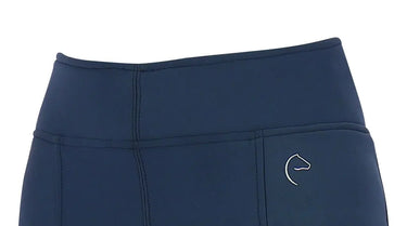 Buy Equi-Theme Ladies Navy Full Silicone Seat Water-Repellent Softshell Breeches| Online for Equine