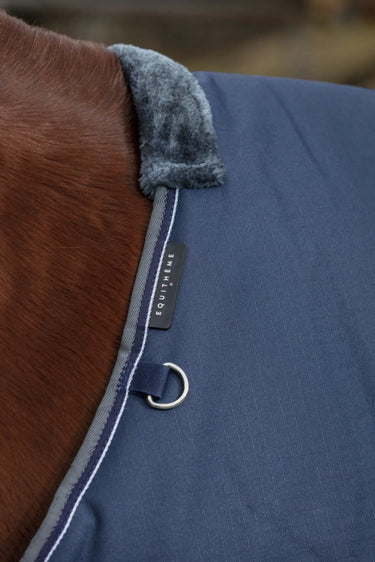 Buy Equi-Thème Tyrex 600D Standard Neck 300g Turnout Rug - Navy/Grey| Online for Equine