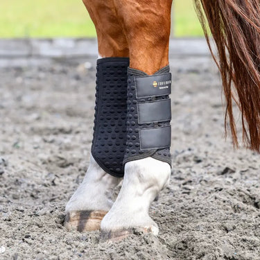 Buy Equilibrium Black Stretch & Flex Flatwork Wraps | Online for Equine