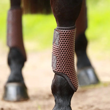 Buy Equilibrium Breathable Tri-Zone Brushing Boots Brown | Online for Equine