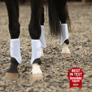 Buy Equilibrium Breathable Tri-Zone White Brushing Boots| Online for Equine