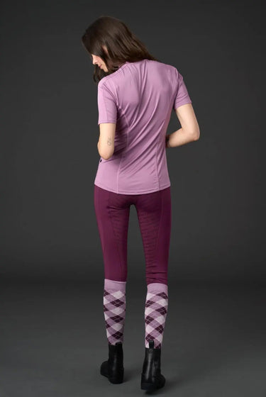 Equipage Ladies Awesome Very Grape Short Sleeve Riding Blouse| Online For Equine