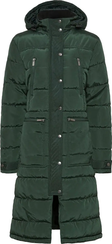 Buy Equipage Ladies Quilted Candice Spruce Green Long Jacket - UK 16| Online for Equine