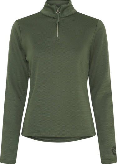 Equipage Ladies Scarlet Half-Zip Long-Sleeved Riding Shirt| Online For Equine