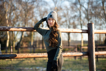 Equipage Ladies Scarlet Half-Zip Long-Sleeved Riding Shirt| Online For Equine