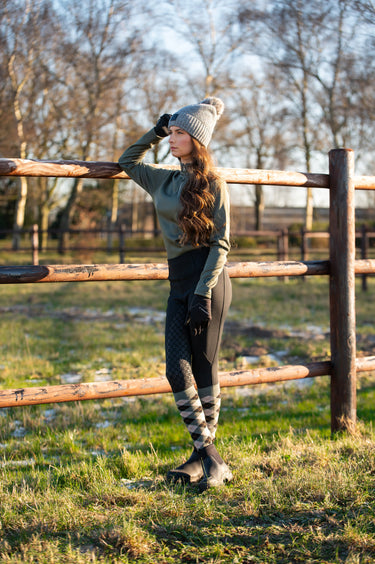 Equipage Ladies Scarlet Half-Zip Long-Sleeved Riding Shirt| Online For Equine