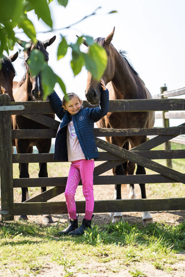 Equipage Molly Heart Glitter Riding Tights With Full Grip| Online For Equine