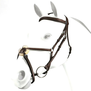 Buy Equipe Emporio Brown with Silver Grackle Bridle - Size Full| Online for Equine
