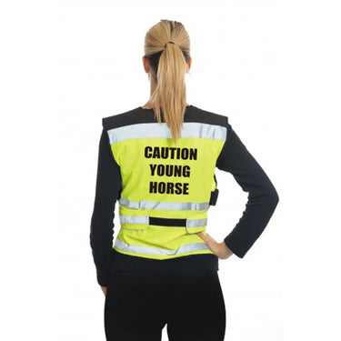 Buy Equisafety Childs Air Waistcoat -Caution Young Horse| Online for Equine
