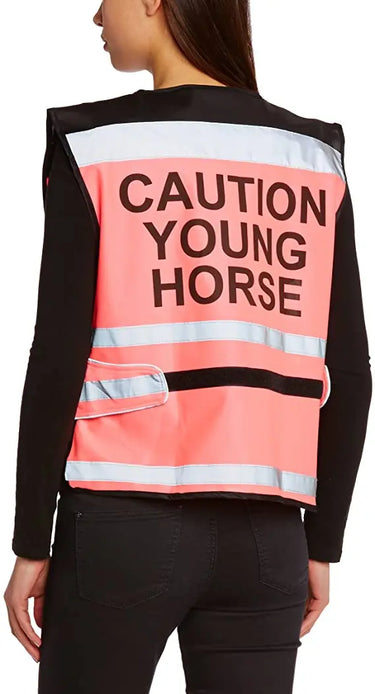 Buy Equisafety Childs Air Waistcoat -Caution Young Horse| Online for Equine