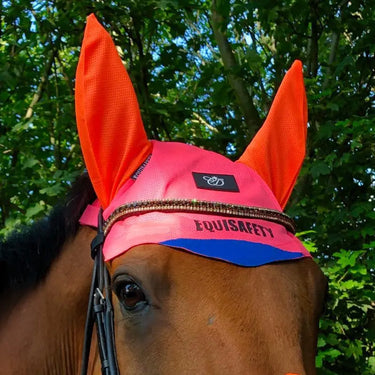 Buy Equisafety Hi Vis Multi Coloured Ear Bonnet| Online for Equine