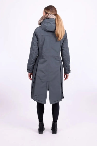 Buy Euro-Star Ladonna Waterproof Ladies Long Dark Castor Jacket - UK 16-18| Online for Equine