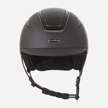 Evoke Callisto Classic Peak Riding Hat Black Carbon/Gunmetal| Online For Equine