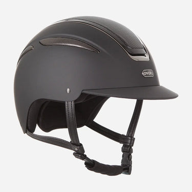 Evoke Callisto Classic Peak Riding Hat Black Carbon/Gunmetal| Online For Equine