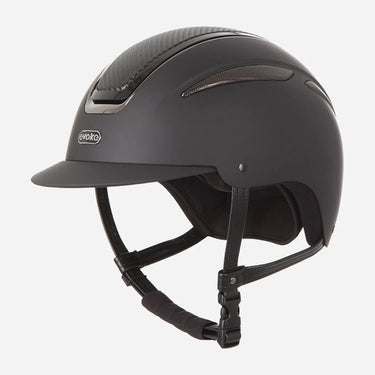 Evoke Callisto Classic Peak Riding Hat Black Carbon/Gunmetal| Online For Equine