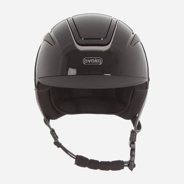 Evoke Callisto Classic Peak Riding Hat Black Metallic/Gunmetal| Online For Equine