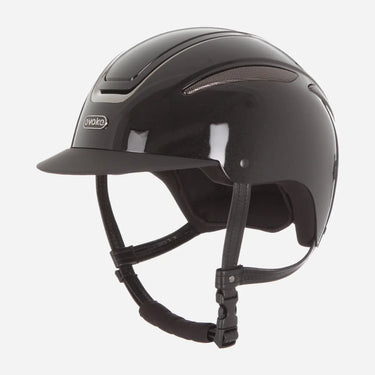 Evoke Callisto Classic Peak Riding Hat Black Metallic/Gunmetal| Online For Equine