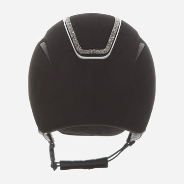 Evoke Callisto Classic Peak Riding Hat Black Metallic Marcasite Crystal Frame| Online For Equine