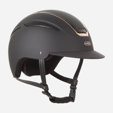 Evoke Callisto Classic Peak Riding Hat Black Rose Gold| Online For Equine