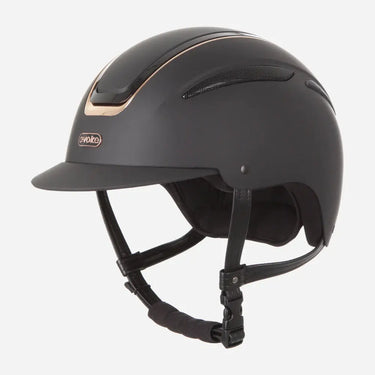 Evoke Callisto Classic Peak Riding Hat Black Rose Gold| Online For Equine