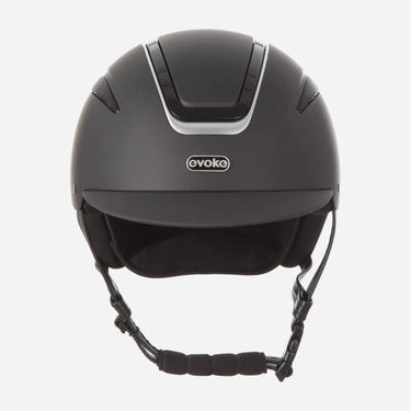 Evoke Callisto Classic Peak Riding Hat Black/Silver| Online For Equine