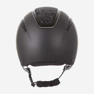 Evoke Callisto Classic Peak Riding Hat Black with Black Crystal Panel| Online For Equine