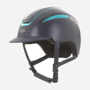 Evoke Callisto Classic Peak Riding Hat Galaxy 25 Navy| Online For Equine