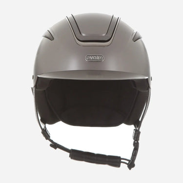 Evoke Callisto Classic Peak Riding Hat Graphite Gunmetal| Online For Equine
