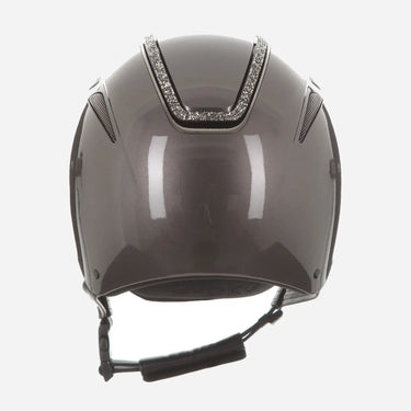 Evoke Callisto Classic Peak Riding Hat Metallic Graphite Marcasite Crystal Frame| Online For Equine