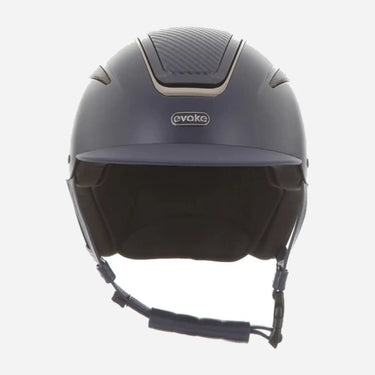 Evoke Callisto Classic Peak Riding Hat Navy Carbon Gunmetal| Online For Equine