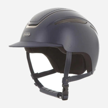 Evoke Callisto Classic Peak Riding Hat Navy Carbon Gunmetal| Online For Equine