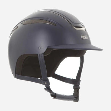 Evoke Callisto Classic Peak Riding Hat Navy Carbon Gunmetal| Online For Equine
