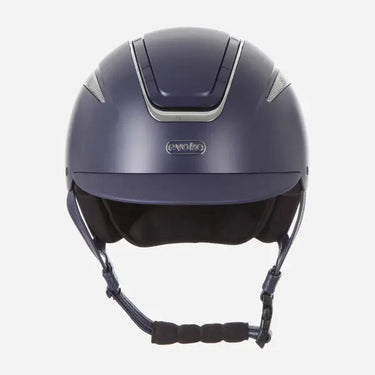 Evoke Callisto Classic Peak Riding Hat Navy Chrome| Online For Equine