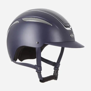 Evoke Callisto Classic Peak Riding Hat Navy Chrome| Online For Equine