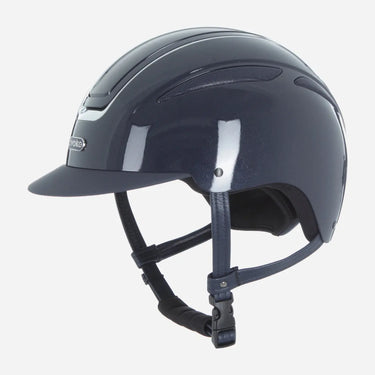 Evoke Callisto Classic Peak Riding Hat Navy Metallic/Chrome| Online For Equine