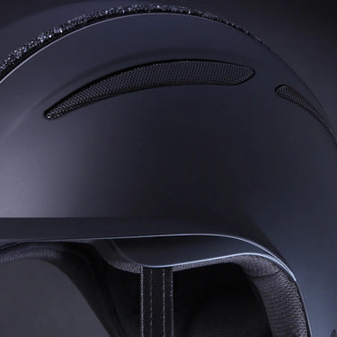 Evoke Callisto Classic Peak Riding Hat Navy Metallic/Chrome| Online For Equine