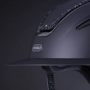Evoke Callisto Classic Peak Riding Hat Navy Metallic/Chrome| Online For Equine