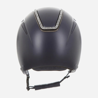 Evoke Callisto Classic Peak Riding Hat Navy Silver Crystal Frame| Online For Equine