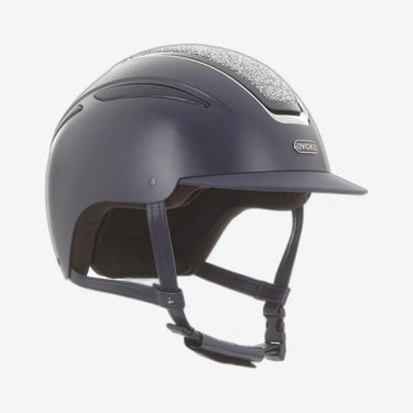 Evoke Callisto Classic Peak Riding Hat Navy Silver Crystal| Online For Equine