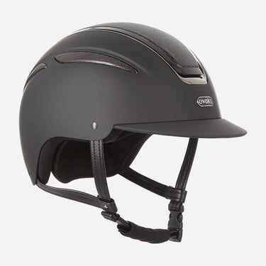 Evoke Callisto MIPS Classic Peak Riding Hat Black Carbon/Gunmetal| Online For Equine