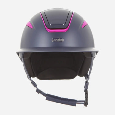 Evoke Callisto Wide Peak Riding Hat Galaxy 24 Navy| Online For Equine