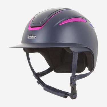 Evoke Callisto Wide Peak Riding Hat Galaxy 24 Navy| Online For Equine