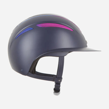 Evoke Callisto Wide Peak Riding Hat Galaxy 24 Navy| Online For Equine