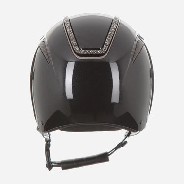 Evoke Callisto Wide Peak Riding Hat Metallic Graphite Marcasite Crystal Frame| Online For Equine